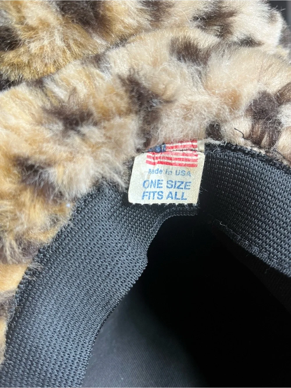 VTG 90’s Faux Fur Leopard Print Cowboy Hat - Picture 6 of 6